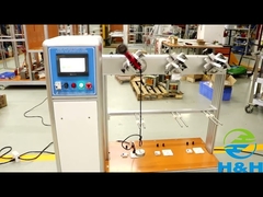 Estações do equipamento de teste 3 do aparelho eletrodoméstico que flexionam o instrumento do teste para o cabo de alimentação