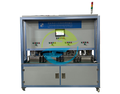 Good price Detector de fugas de espectrometria de massa de hélio de 4 estações selado com equipamento de teste de fugas on-line
